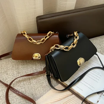 Новая британская модная простая маленькая квадратная сумка, женская дизайнерская сумка, высококачественные сумки через плечо для мобильных телефонов на цепочке из искусственной кожи