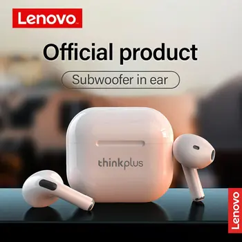 Новые оригинальные беспроводные наушники Lenovo LP40 TWS, совместимые с Bluetooth, 5.0 Стерео Шумоподавление басов, сенсорное управление в режиме длительного ожидания 