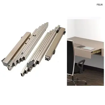 НОВЫЙ многосекционный скрытый стол, многофункциональная выдвижная направляющая, Складной обеденный стол, Выдвижная рейка, плоский толчок с направляющими для ног