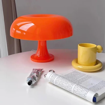 Оранжевая настольная лампа с датским грибом, украшение для внутреннего освещения спальни, настольная лампа, прикроватные лампы, Декоративное освещение