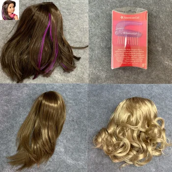 Расческа для парика коричневого/светлого цвета для американских 18-дюймовых кукол-девочек Joss Luciana Vega Doll Замените Аксессуары для волос Игрушкой 