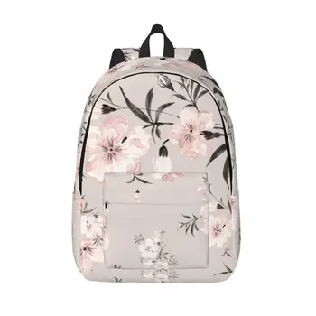 Рюкзак для ноутбука, Уникальная винтажная Розовая школьная сумка с цветочным рисунком, Прочный Студенческий Рюкзак Для мальчиков и девочек, Дорожная сумка