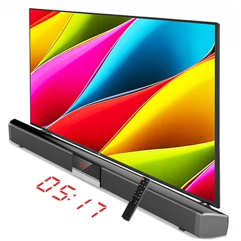 Система объемного звучания домашнего кинотеатра TV Звуковая панель для телевизора может быть подключена к BT /AUX/ Оптоволокну / USB с возможностью настенного монтажа