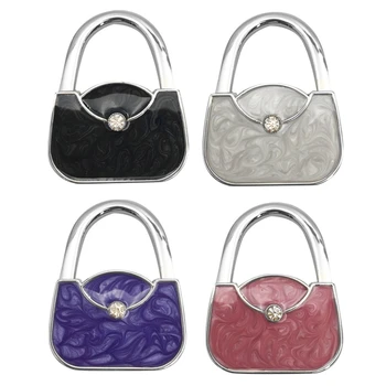 Складной крючок для кошелька, вешалки для сумок, женский держатель для сумок в форме сумки, простой в использовании