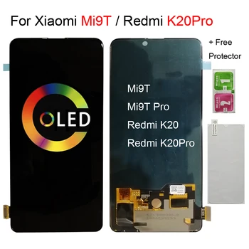 Ужин Amoled ЖК-дисплей для xiaomi Mi 9T Pro ЖК-дисплей OLED для Redmi K20 Pro Дисплей Сенсорный Экран дигитайзер в сборе mi 9t ЖК-дисплей с сенсорным экраном