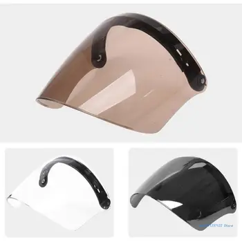 Универсальный козырек шлема с открытым лицом, козырек с 3 защелками, подарок для автолюбителей