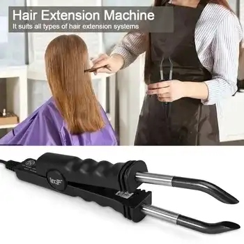Утюжок для наращивания волос, соединительная машина, вращающаяся на 360 градусов, без застежки, Режим постоянной температуры, Безопасное использование Инструментов для нагрева волос 